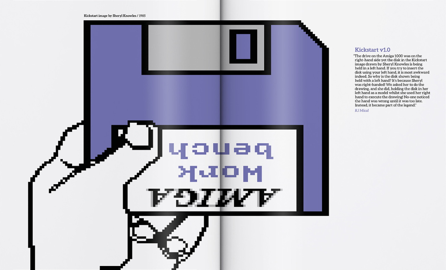 Commodore Amiga Buch visual Compendium Artbook Artikelbild Disk